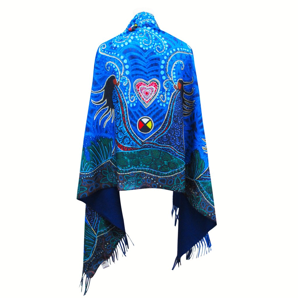 Leah Dorion Art Print Shawl – Breath of Life | Gabriel Dumont Institute